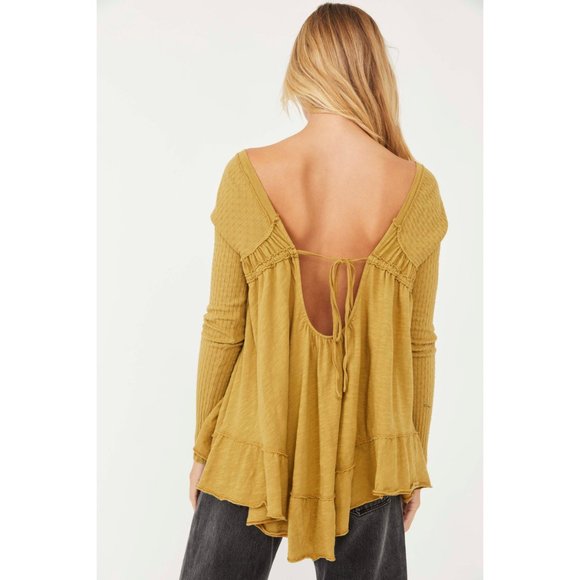 🎉LAST CHANCE🎉 NWT Free People Sundae Tee / Olive Bitters - Picture 2 of 5